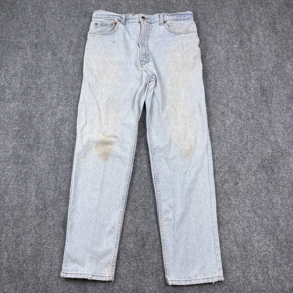 Vintage Levi's 550 Relaxed Fit Jeans Mens 38x32 Tapered Distressed USA 07/92